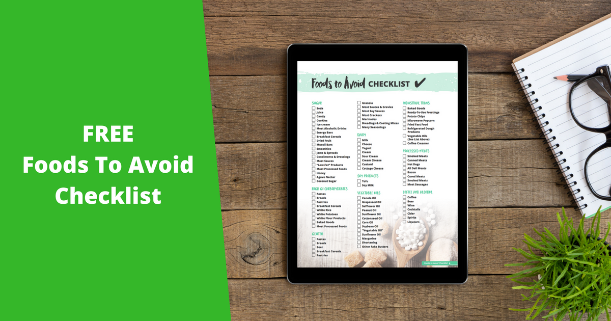 Free Foods to Avoid Checklist