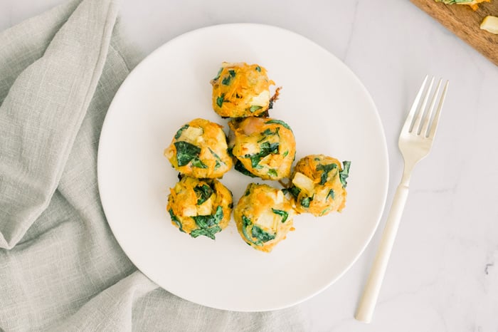 Spinach Chicken Poppers PCOS lunch recipe